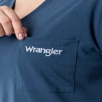 Wrangler női rövid ujjú V-nyakú alvás, S-4X