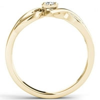 1 6ct tdw gyémánt 10k sárga arany bypass eljegyzési gyűrű