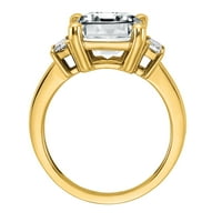 Radiant Fire Karat sárga arany háromköves eljegyzési gyűrű