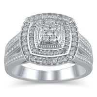 Carat T.W. JK -i2i Forever Menyasszony - Korlátozott kiadású gyémántpárna ezüst méretű 5.