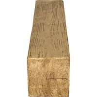 Ekena Millwork 6 H 8 D 72 W homokfúvott fau fa kandalló kandalló, természetes fenyő