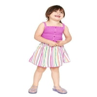 Wonder Nation Baby és kisgyermek lányok szoknyakészlete, 2 darabos ruhakészlet, méretek 12m-5T