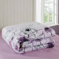 Főfúrós akvarell virágos ágyban a táskájú