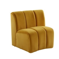 Felicia moduláris szék sárga bársonyban