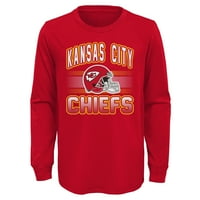 Kisgyermek Red Kansas City Chiefs sisak hosszú ujjú póló