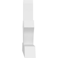 60 W 1 2 H 4 D 4 F, Pitch, Richland építészeti fokozatú PVC Gable Bracket