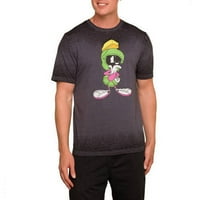 Férfi Marvin Neon rövid ujjú kiégési személyzet póló