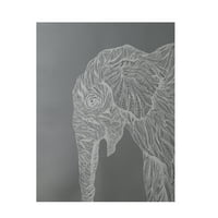 Egyszerűen Daisy 3 '5' El Elefante Animal Print beltéri szőnyeg