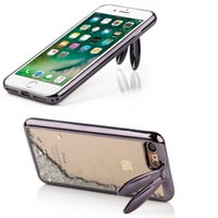 Nyuszi tok állvány csillogó csillogó vízeséssel az iPhone 7 -hez