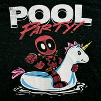 Deadpool férfi medence party rövid ujjú grafikus póló