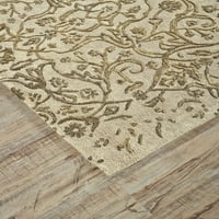 Glendora gradiens gyapjú szőnyeg, elefántcsont gazdag arany, 5 láb 8 lábnyi szőnyeg