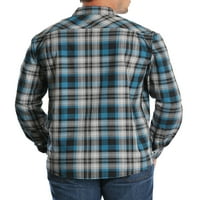 Wrangler férfi és nagy férfi hosszú ujjú kockás ing, akár 5xl méretű