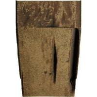 Ekena Millwork 8 H 12 D 48 W Pecky Cypress Fau Wood kandalló kandalló készlet Ashford Corbels -szel, természetes arany tölgy