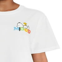 Snoopy Juniors grafikus split skimmer pólója