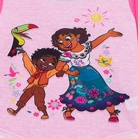 Disney Encanto Girls Mirabel hosszú ujjú és nadrág pizsama szett, 2 darab, méret 4-10