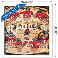Tampa Bay Buccaneers - Tűzje ki a Cannons Wall Poster -t, 14.725 22.375