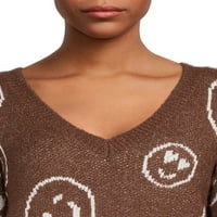 Nincs határok a juniorok pulóver nyomtatási pulóvere