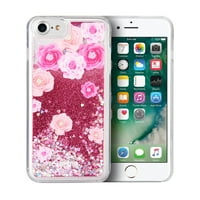 Csillogó vízesés Summer Rose védőtelefon tok az Apple iPhone Plus vagy az iPhone Plus számára