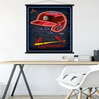 St. Louis Cardinals - Neon sisak fali poszter mágneses kerettel, 22.375 34