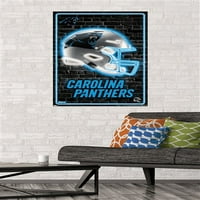 Carolina Panthers - Neon sisak fali poszter, 22.375 34