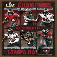 Tampa Bay Buccaneers - Emlékezetes Super Bowl LV Champions Wall Poster, 22.375 34