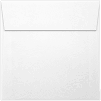 Luxpaper négyzet alakú borítékok héj és sajtó, fehér vászon, 50 csomag