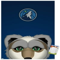 Minnesota Timberwolves - S. Preston Mascot Crunch Wall poszter, 22.375 34