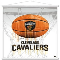 Cleveland Cavaliers - Drip kosárlabda fali poszter fa mágneses kerettel, 22.375 34