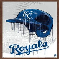Kansas City Royals - Drip sisak fali poszter, 14.725 22.375 keretes