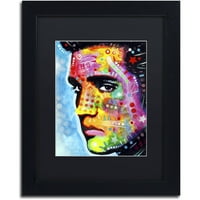 Elvis Presley vászon művészete, Dean Russo, fekete matt, fekete keret
